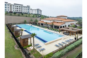 refreshing pool at Reveal Skyline apartments